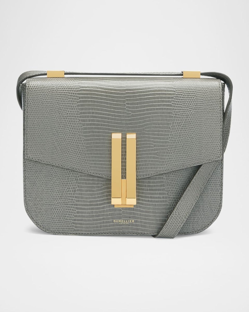The Vancouver Lizard-Embossed Leather Crossbody Bag